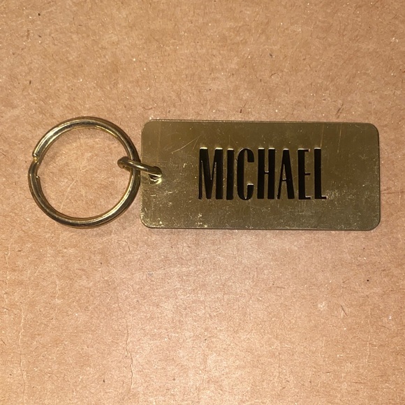 San Francisco MICHAEL Name Souvenir Keychain Vintage Trolley Golden Gate Bridge - Picture 5 of 5